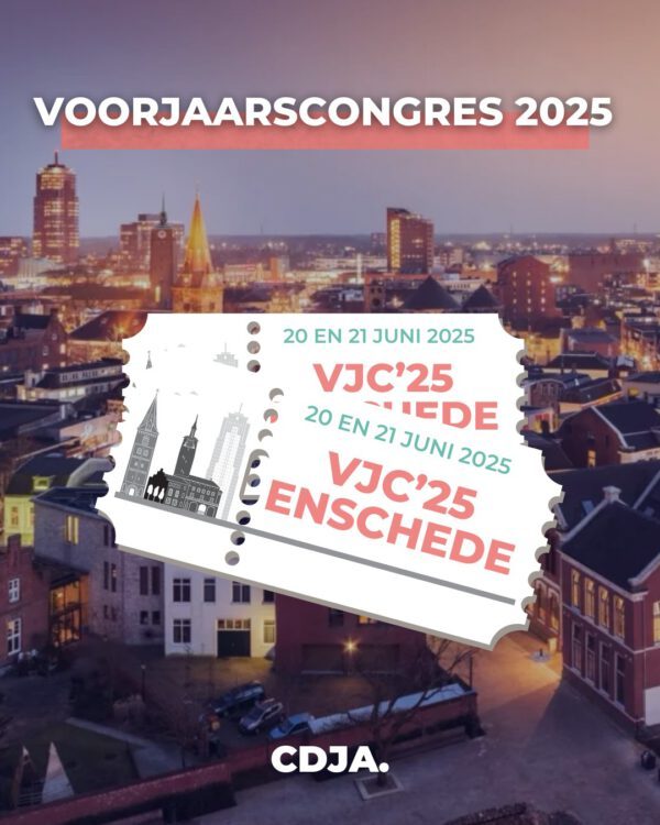 Tickets voor Voorjaarscongres 20 en 21 juni te Enschede