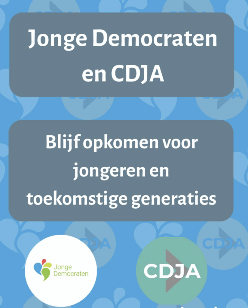 D66- en CDA-jongeren presenteren gezamenlijk plan voor jongeren: “Blijf opkomen voor jongeren en toekomstige generaties.’’ 